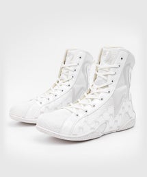 Venum Elite Evo Monogram Boxing Shoes, White/Off-White