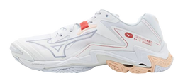 Mizuno Wave Lightning Z8 (24) Women's Indoor shoes (White/Aleutian/Cloud Pink)